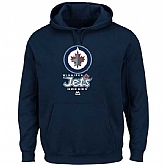 Men's Winnipeg Jets Majestic Critical Victory VIII Fleece Hoodie - Navy Blue,baseball caps,new era cap wholesale,wholesale hats